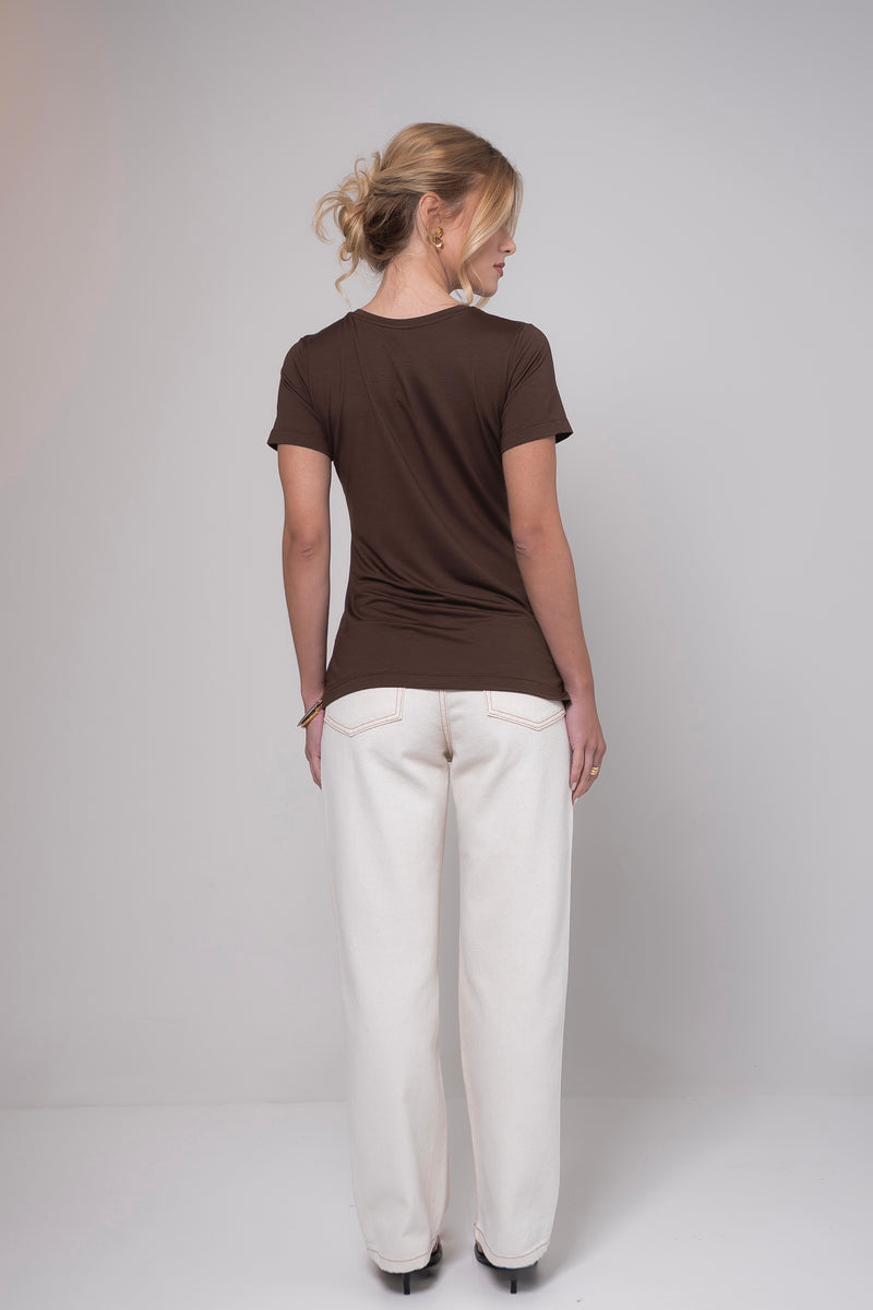 camiseta gola c modal
